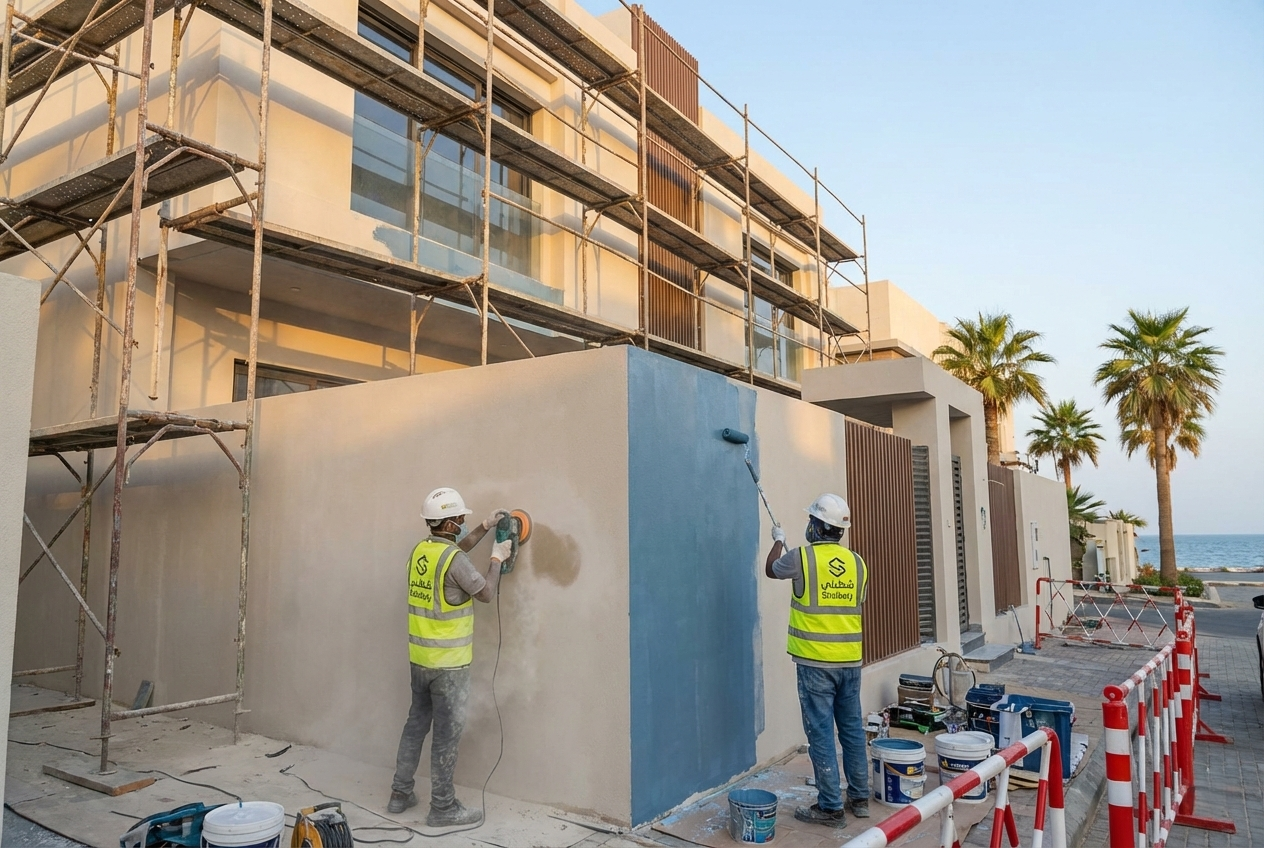 كيفيه علاج تقشير الواجهات بمدينه جدة