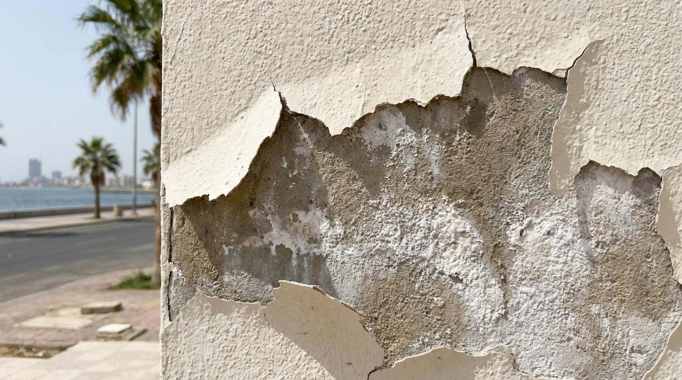 لماذا تتقشر دهانات الواجهات في أحياء جدة الساحلية وكيف نعالجها؟