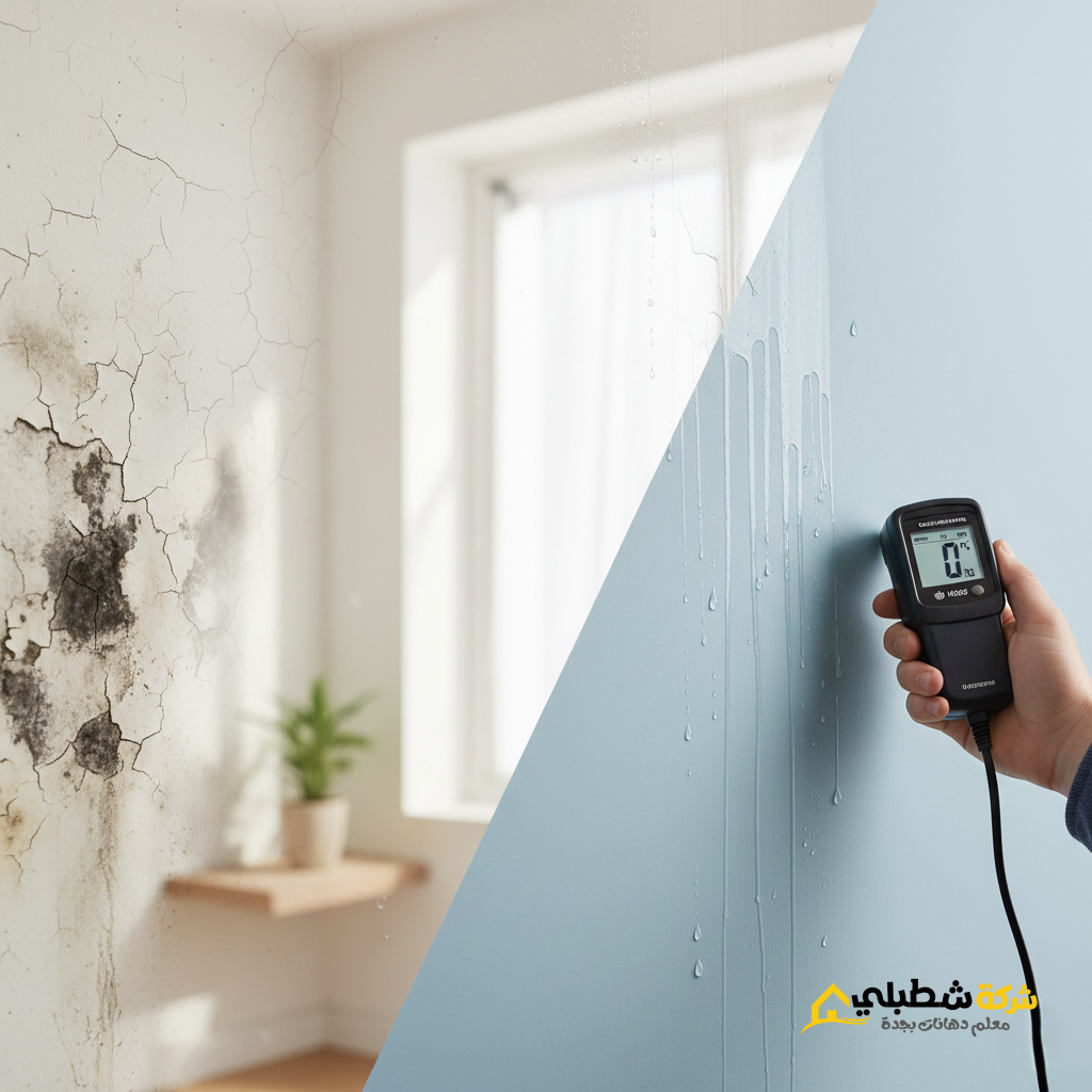 واجهة مبنى في جدة تم طلاؤها بدهانات نانو سيراميك مقاومة لرذاذ البحر والأملاح