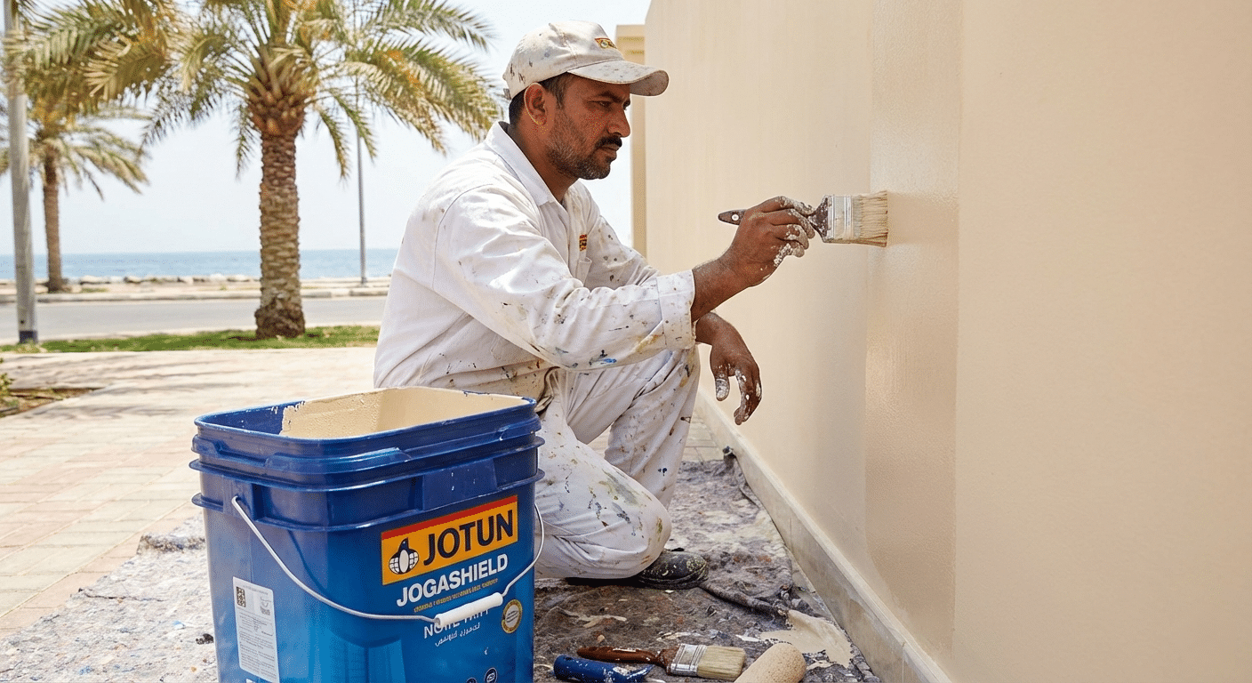 يقوم أفضل معلم اصباغ في جدة بدهان حائط في جدة