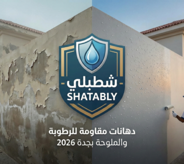 مقارنة قبل وبعد استخدام دهانات مقاومة للرطوبة والملوحة بجدة على فيلا ساحلية
