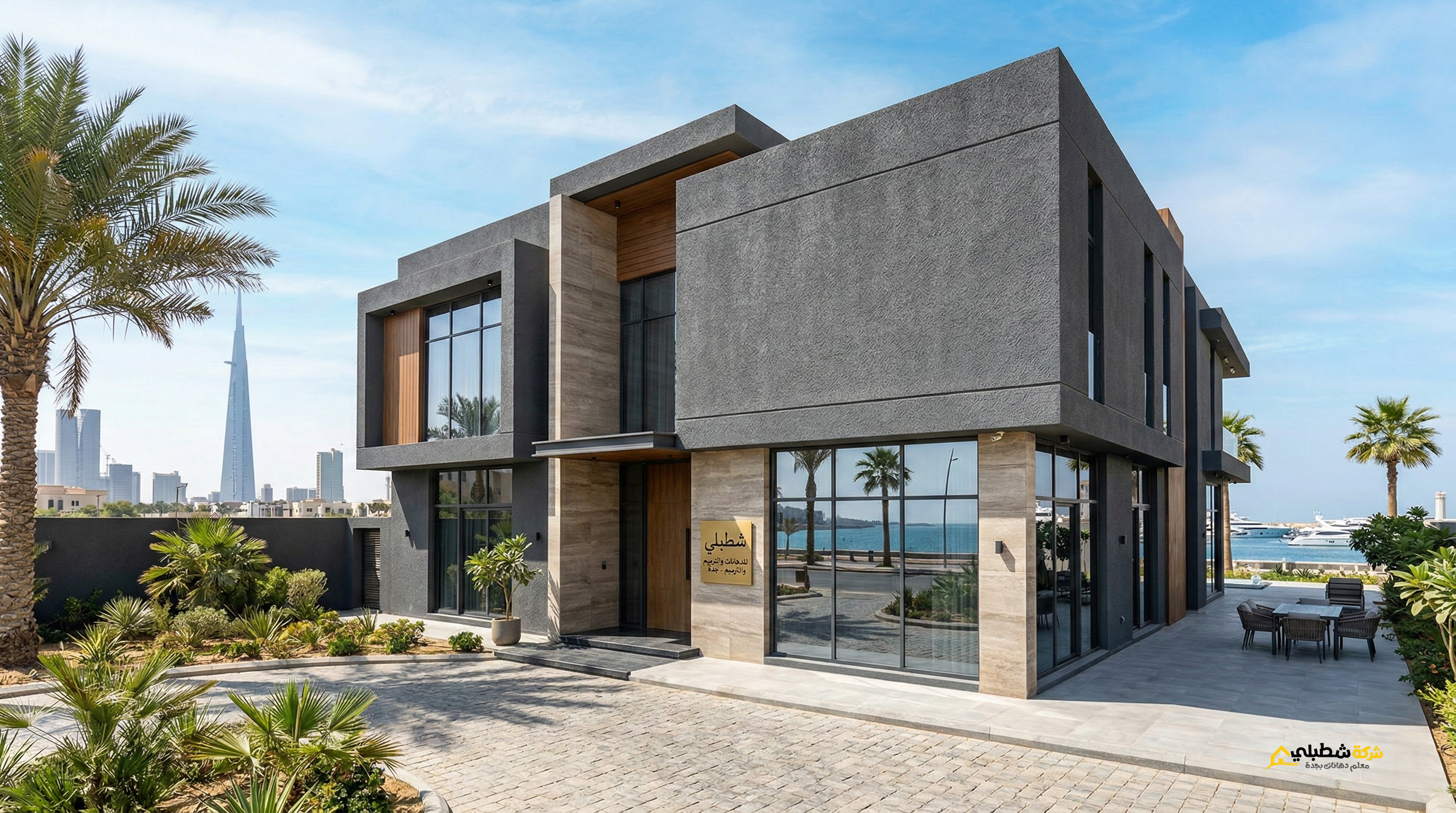 مميزات وعيوب دهان الجرافيت للواجهات بجدة - شركة شطبلي