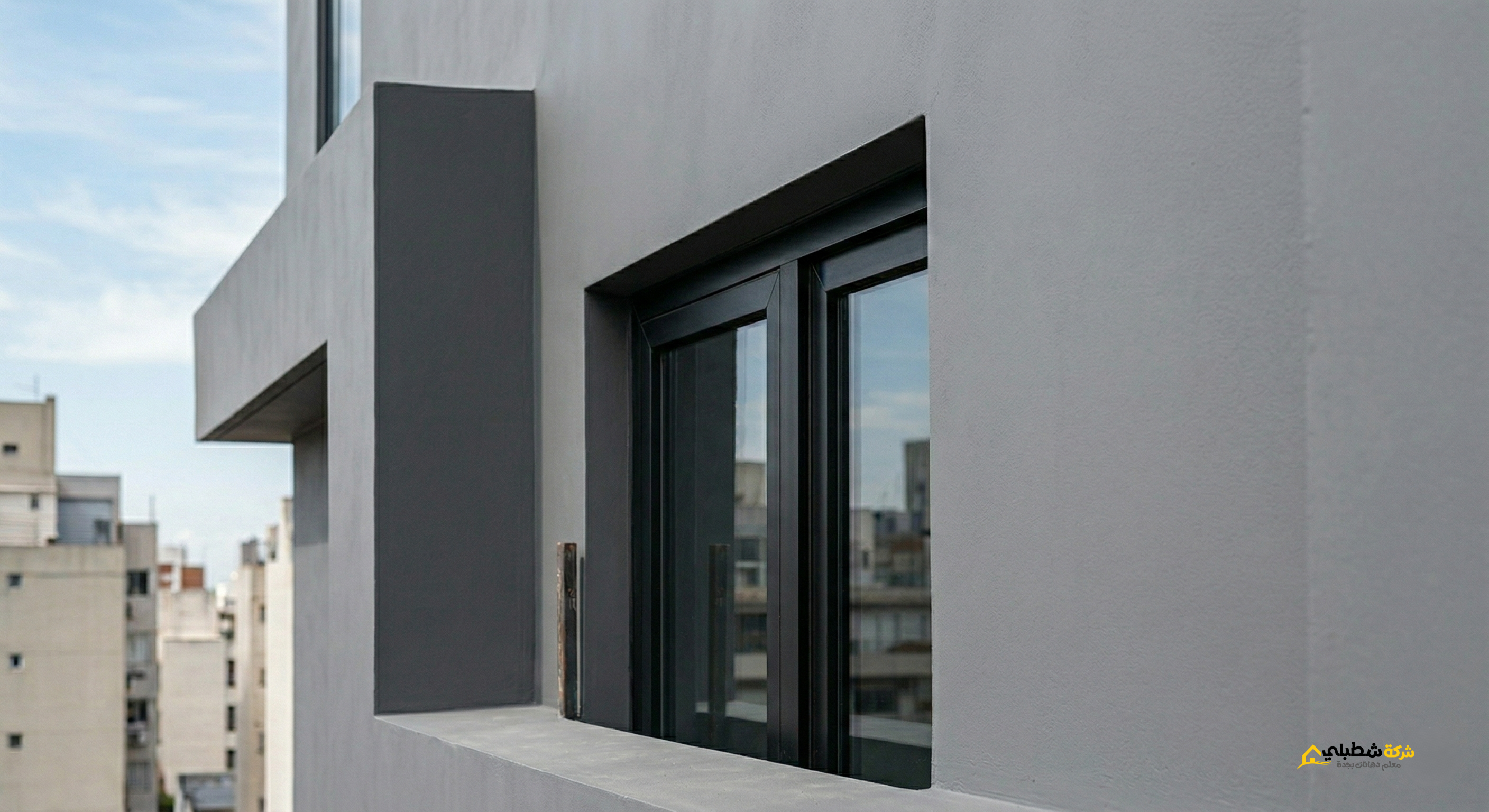 صوره توضح مبني في حي الحمدانيه بجدة مدهون بجرافيت ناعم علي ايد ارخص معلم جرافيت في جدة