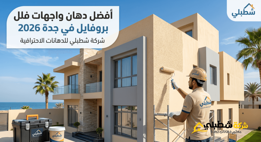 أفضل دهان واجهات فلل بروفايل بجدة شركة شطبلي