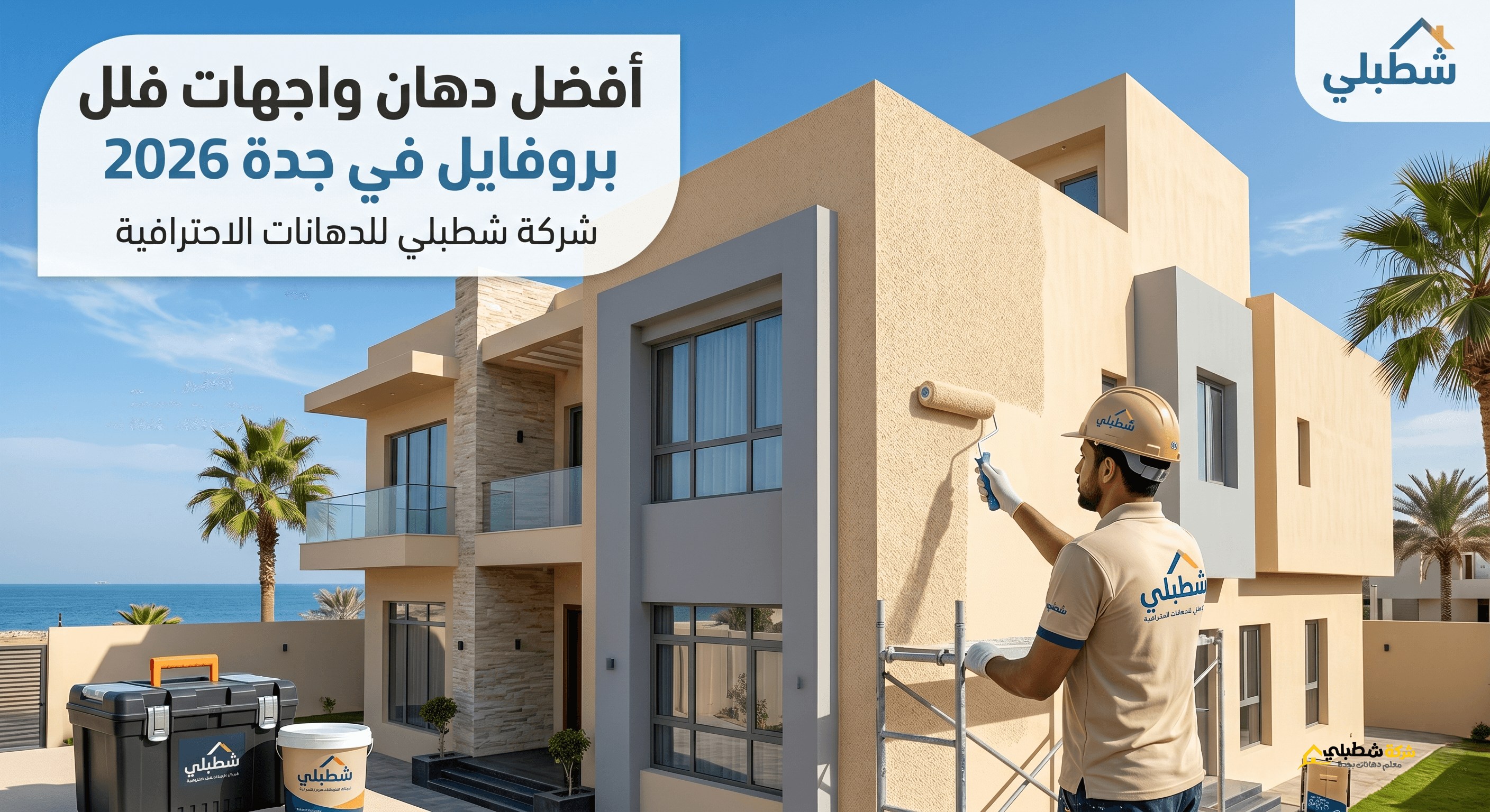 أفضل دهان واجهات فلل بروفايل بجدة شركة شطبلي