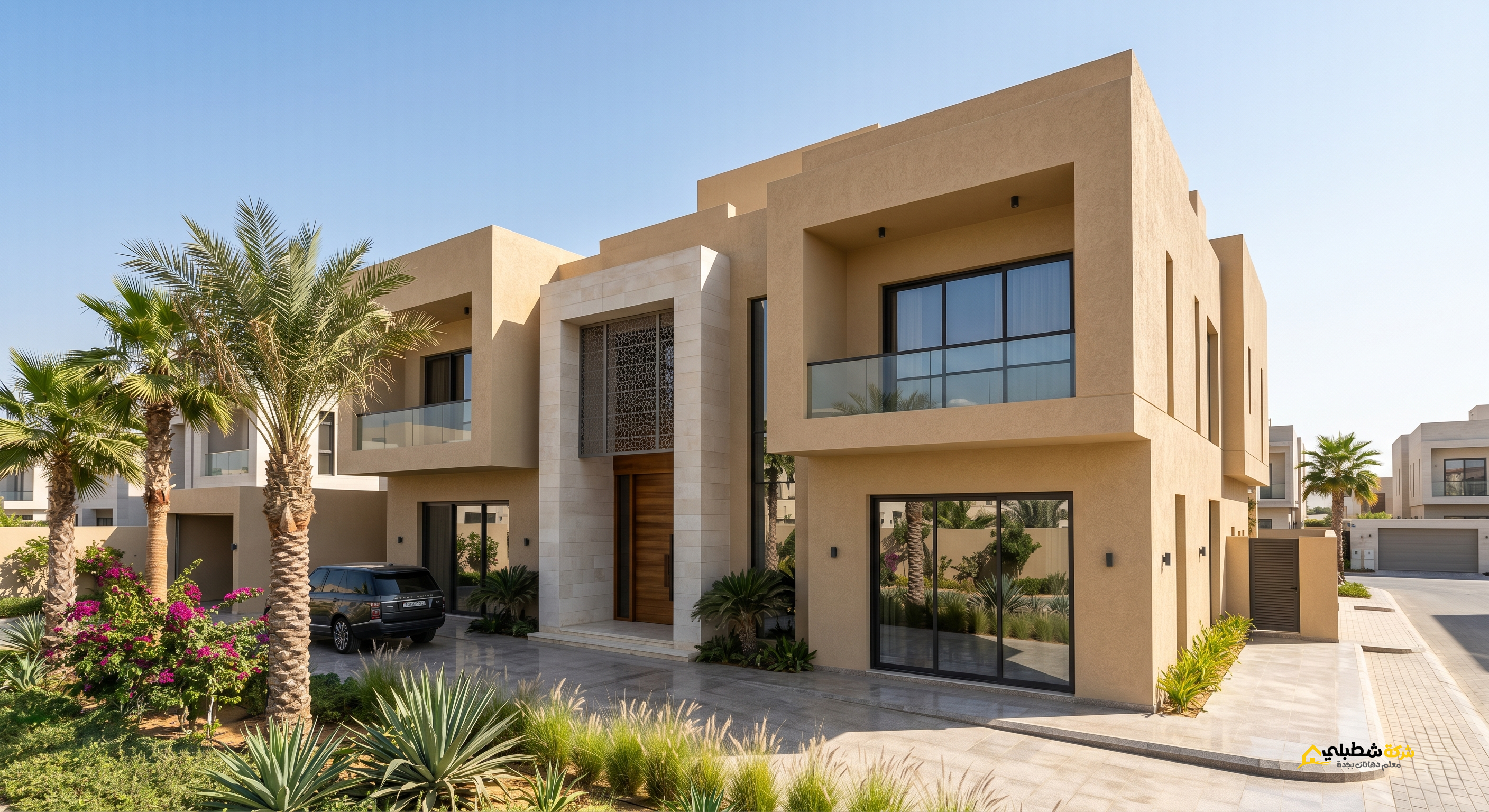 أفضل دهان واجهات فلل في جدة بتصميم مودرن