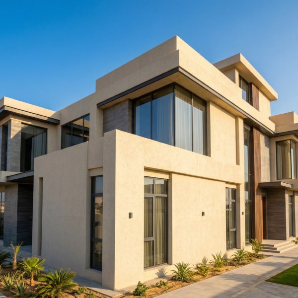 modern-villa-graphite-jeddah.jpg فيلا حديثة في جدة مدهونة جرافيت بيج فاتح أفضل دهان واجهات مقاوم للشمس بجدة