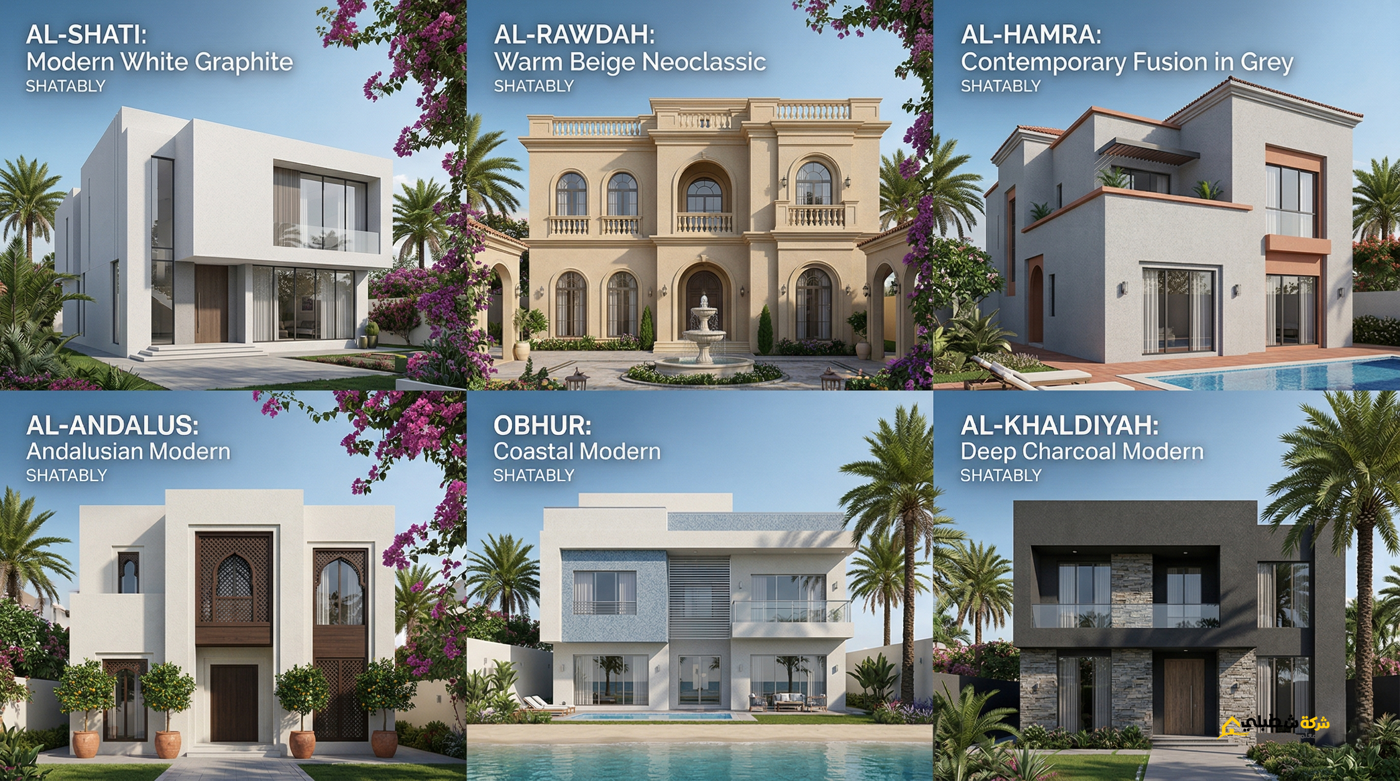 نماذج لأعمال دهانات واجهات في أحياء الشاطئ وأبحر والروضة والحمراء بجدة بواسطة شركة شطبلي.