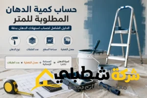 حساب كمية الدهان المطلوبة للمتر