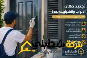 دهان الأبواب والشبابيك بجدة