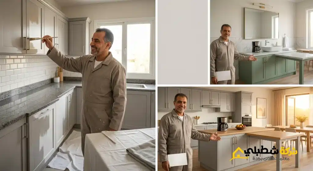 معلم دهان مطابخ وحمامات بجدة