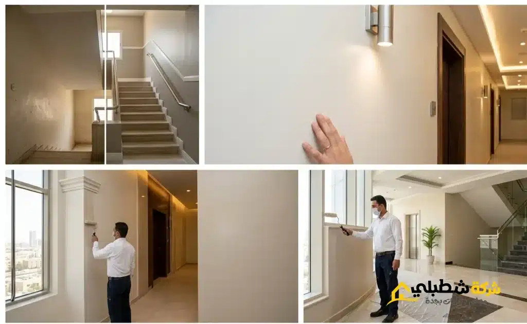 مقاول دهان سلالم ومناطق مشتركة بجدة